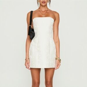 Princess Polly Ivory Strapless Dress
